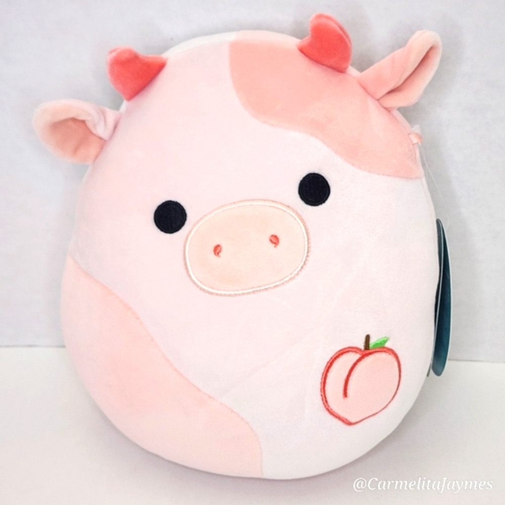 LILAZ 🍑🐮 Peach Colored Peach Cow with Peach Original Squishmallow ☆ NWT ☆